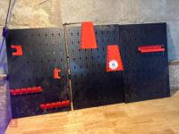 3 METAL WORKSHOP TOOL RACKS