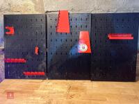 3 METAL WORKSHOP TOOL RACKS - 5