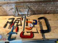 10 MIXED G CLAMPS