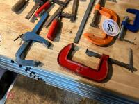 10 MIXED G CLAMPS - 4