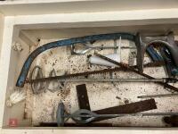 WOODEN TOOL CHEST & TOOLS - 8