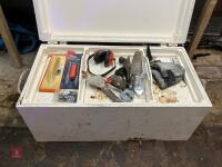 WOODEN TOOL CHEST & TOOLS - 9