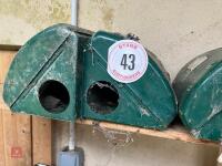 3 RENTOKIL METAL RAT BAIT BOXES - 3