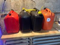 4 X 20L PLASTIC FUEL CANS - 2