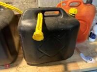 4 X 20L PLASTIC FUEL CANS - 4