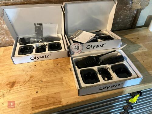 6 OLYWIZ 2-WAY WALKIE TALKIES
