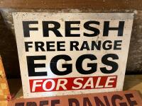 4 EGG SALE & AUDI PARKING SIGN - 3