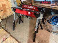 2 EXCEL STEEL ADJUSTABLE SAWHORSES - 2