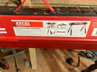 2 EXCEL STEEL ADJUSTABLE SAWHORSES - 4