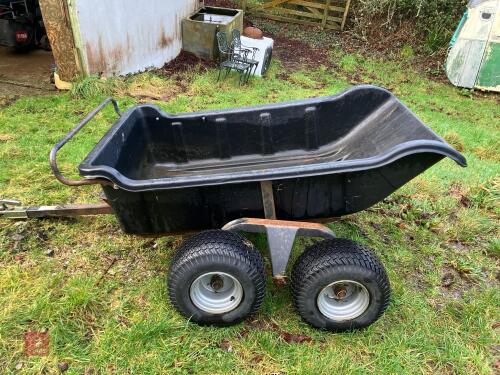 IRON OX TWIN AXLE ATV TIPPING TRAILER