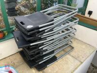 18 FOLDING PLASTIC CHAIRS