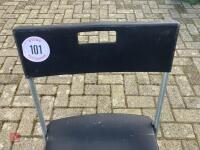 18 FOLDING PLASTIC CHAIRS - 8