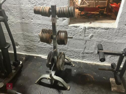 WEIGHT STAND & WEIGHTS