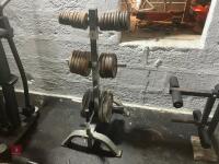 WEIGHT STAND & WEIGHTS