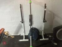 HOMCOM SQUATSTAND & OLYMPIC BAR