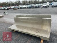 2 CONCRETE FEED BARRIERS - 12