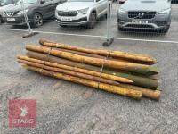 16 MIXED WOODEN STAKES - 3