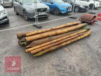 16 MIXED WOODEN STAKES - 4