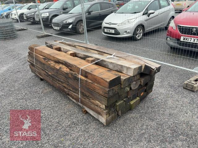 27 X 2.4M WOODEN SLEEPERS
