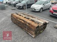 27 X 2.4M WOODEN SLEEPERS - 2