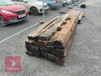 27 X 2.4M WOODEN SLEEPERS - 5