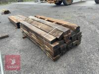 27 X 2.4M WOODEN SLEEPERS - 7