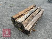 27 X 2.4M WOODEN SLEEPERS - 9