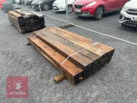 14 X 2.4M WOODEN SLEEPERS - 2