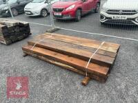 14 X 2.4M WOODEN SLEEPERS - 3