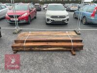 14 X 2.4M WOODEN SLEEPERS - 4