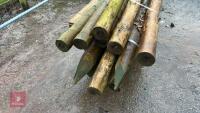 16 X 2.3M WOODEN STAKES - 7