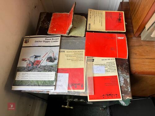 QTY OF DEUTZ FAHR & DAVID BROWN BOOKS(4)