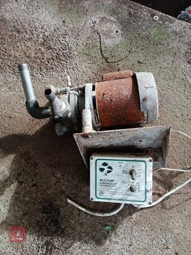 ALFA-LAVAL MILK PUMP & CONTROL BOX