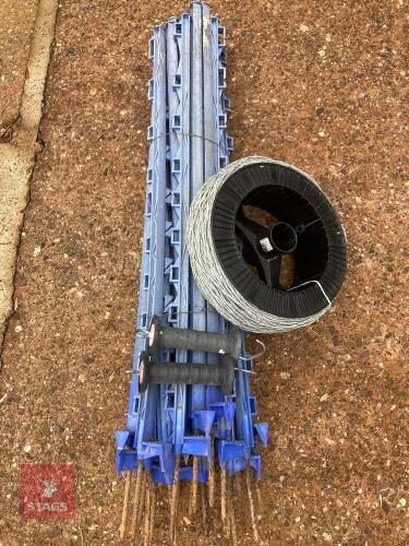 ELECTRIC FENCER STAKES & WIRE
