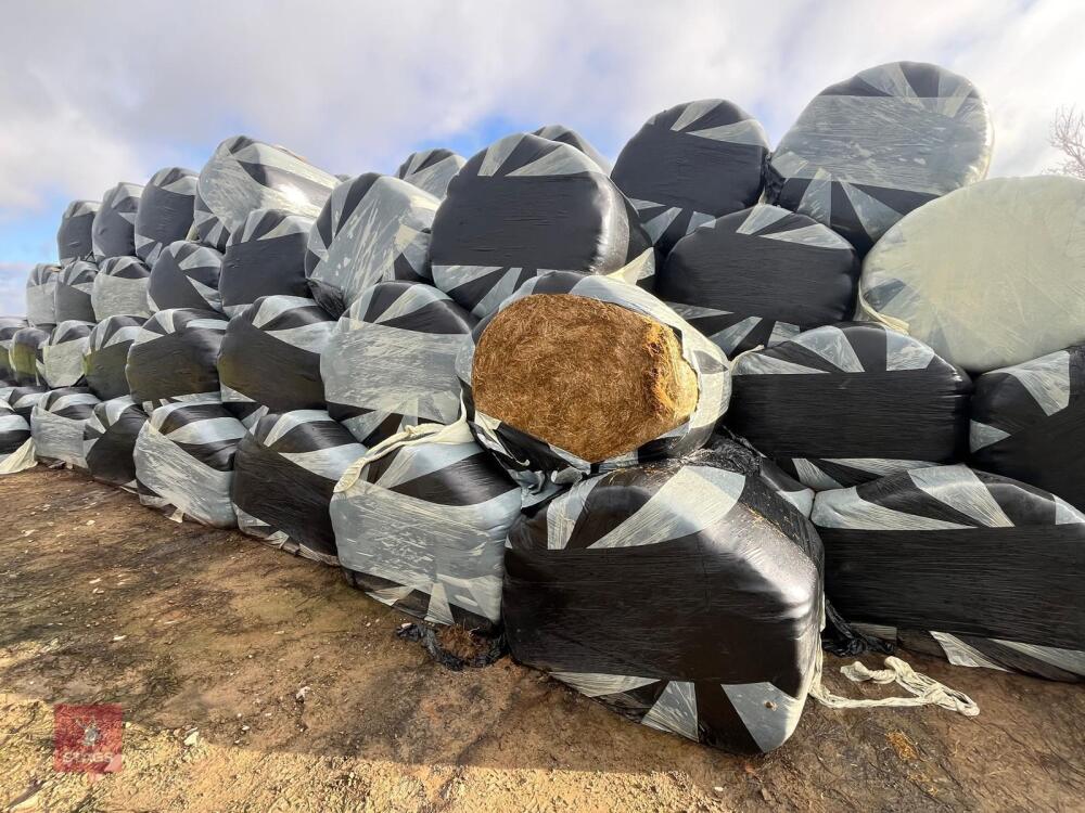 25 ROUND BALES OF 2ND CUT 2025 SILAGE - BIDS PER BALE
