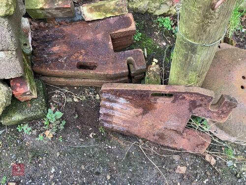 5 SAME FRONT TRACTOR WEIGHTS