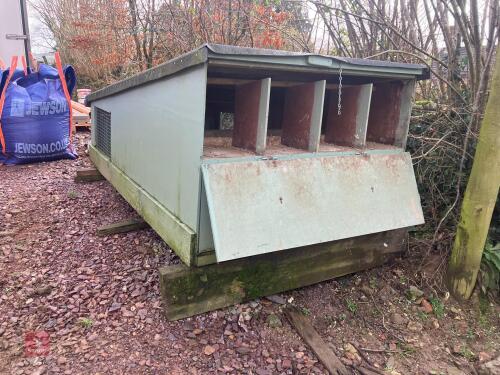 WOODEN CHICKEN SHED