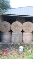 70 ROUND BALES OF 1ST CUT 2025 HAY - BIDS PER BALE