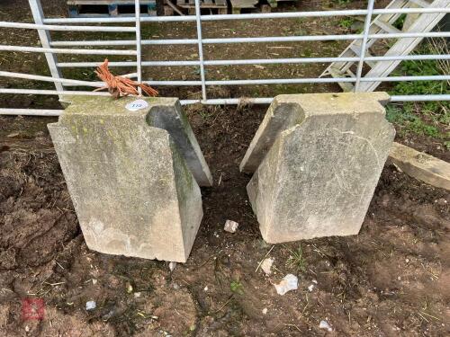 3 CONCRETE SLIDER BLOCKS (115)