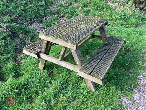 HOMEMADE WOODEN PICNIC TABLE (98)