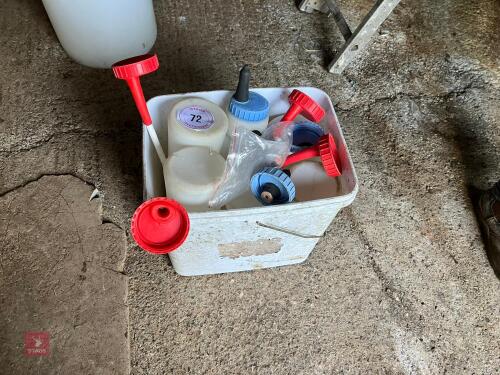 6 CALF MILK BOTTLES (72)