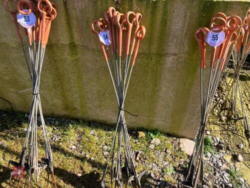 10 GALLAGHER ELECTRIC FENCE STAKES (54)