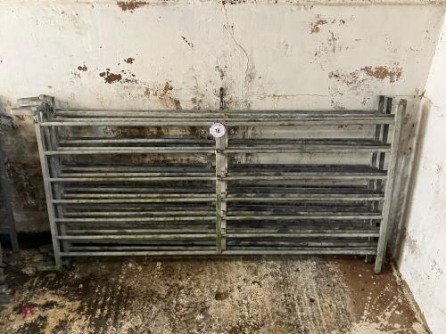 5 GALV 6' IAE SHEEP HURDLES (18)