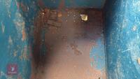 LARGE METAL 4 WHEEL FEED BIN - 5