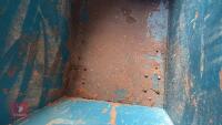 LARGE METAL 4 WHEEL FEED BIN - 6