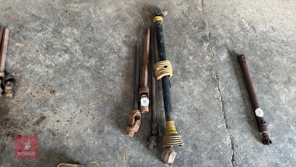 4 PTO'S WITH SHAFTS