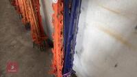 12 PLASTIC ELECTRIC FENCE STAKES - 16