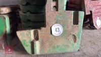 10 JOHN DEERE FRONT TRACTOR WEIGHTS - 2