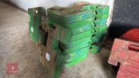 10 JOHN DEERE FRONT TRACTOR WEIGHTS - 6