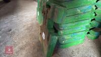 10 JOHN DEERE FRONT TRACTOR WEIGHTS - 8